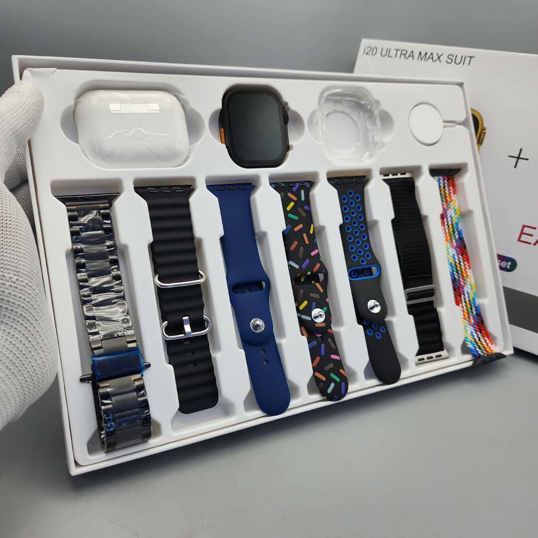 Fusion Series: i20 Ultra Max Smartwatch & Bluetooth Earbuds