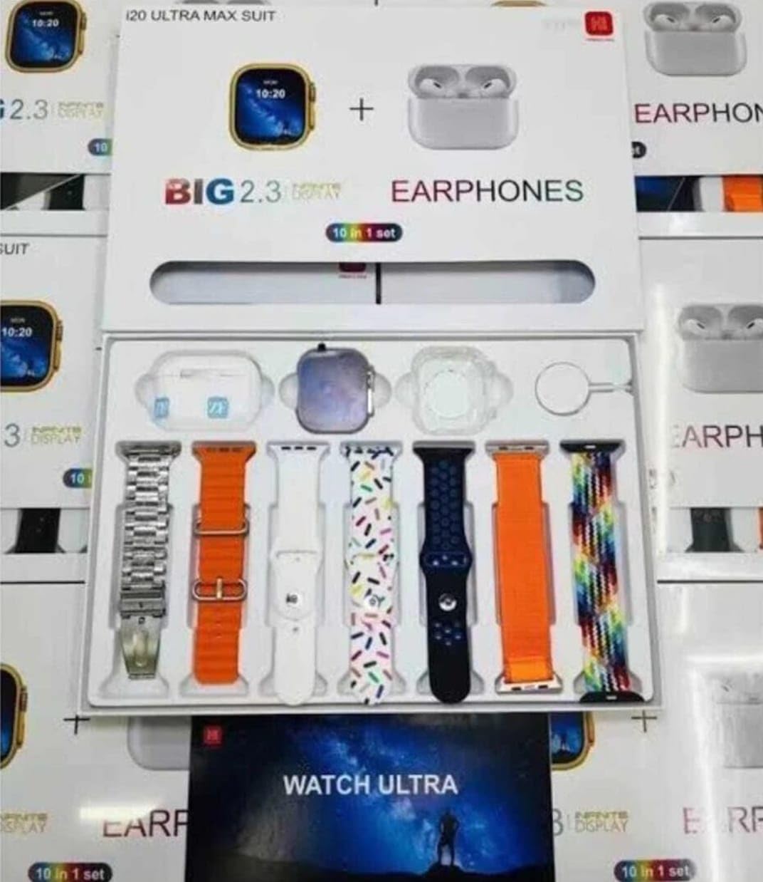 Fusion Series: i20 Ultra Max Smartwatch & Bluetooth Earbuds