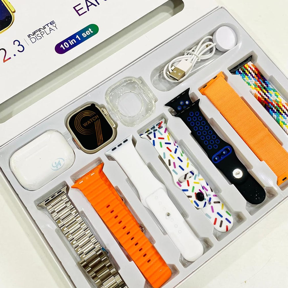 Fusion Series: i20 Ultra Max Smartwatch & Bluetooth Earbuds