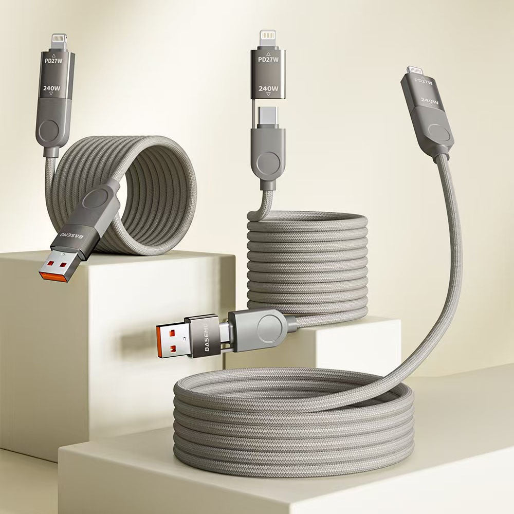 HyperCoil X 240W 4-in-1 Magnetic Cable