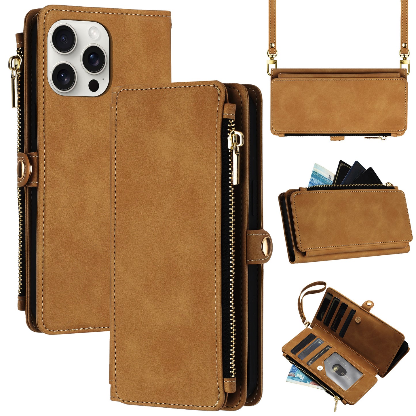 SmartSleeve 2-in-1 Leather Wallet iPhone Case