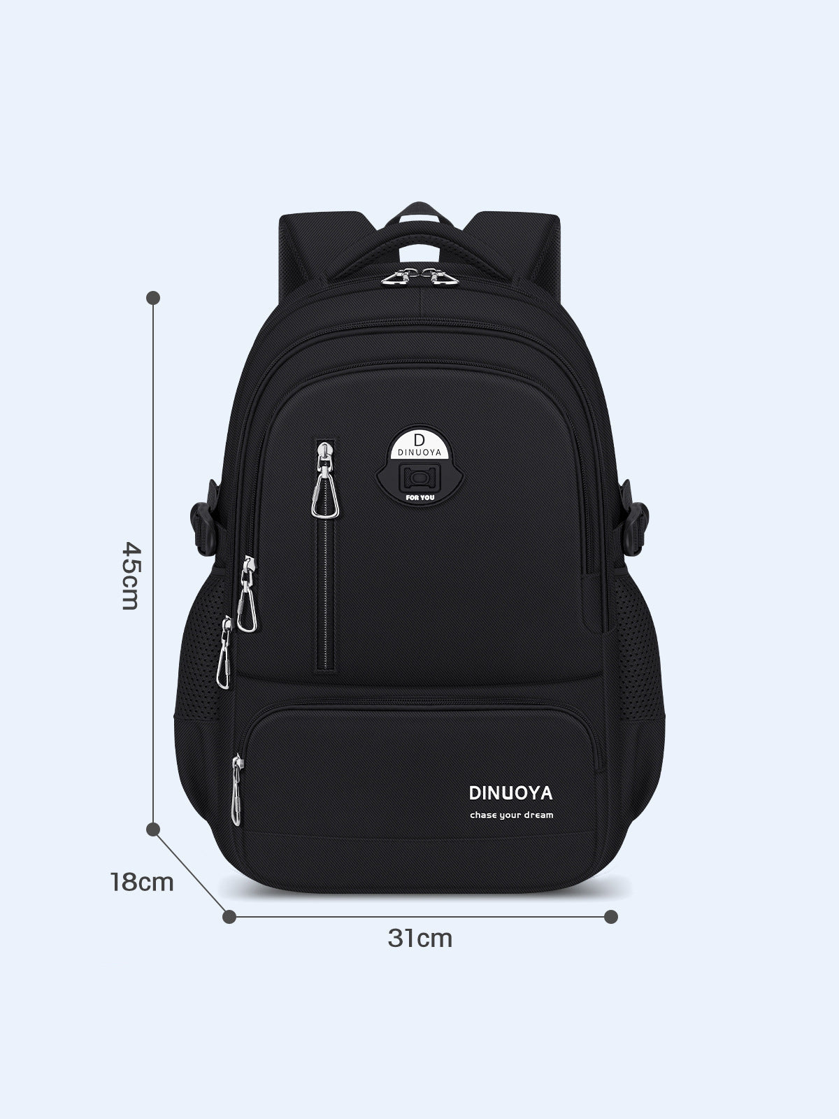 Pure Color Lightweight Student Backpack