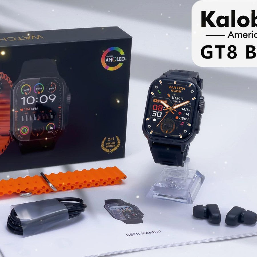 GT8 Pro+ Smart Watch & Earbuds 2-in-1