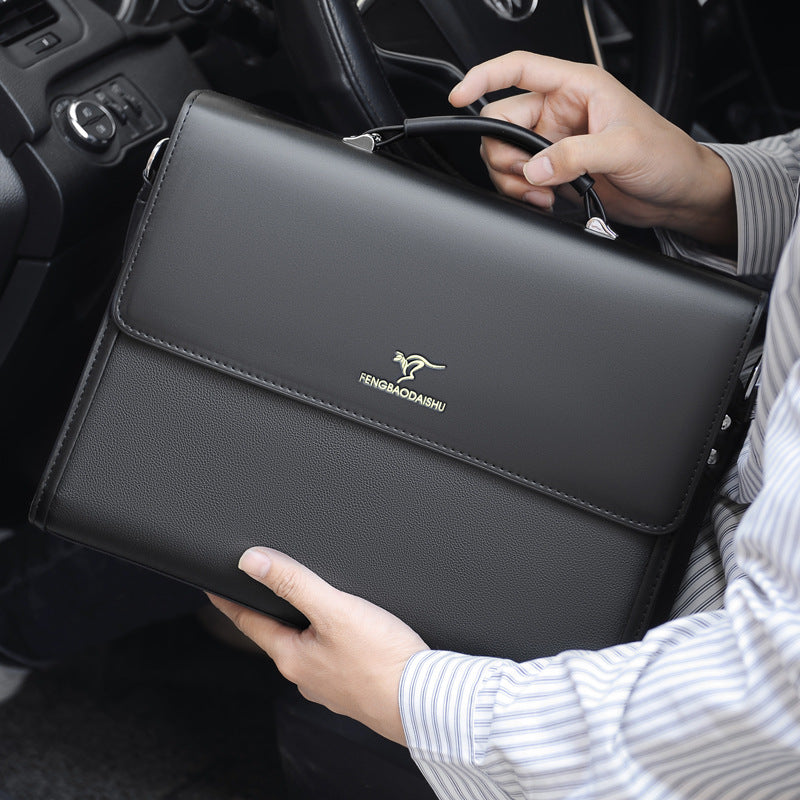 Professional Leather Commuter Briefcase