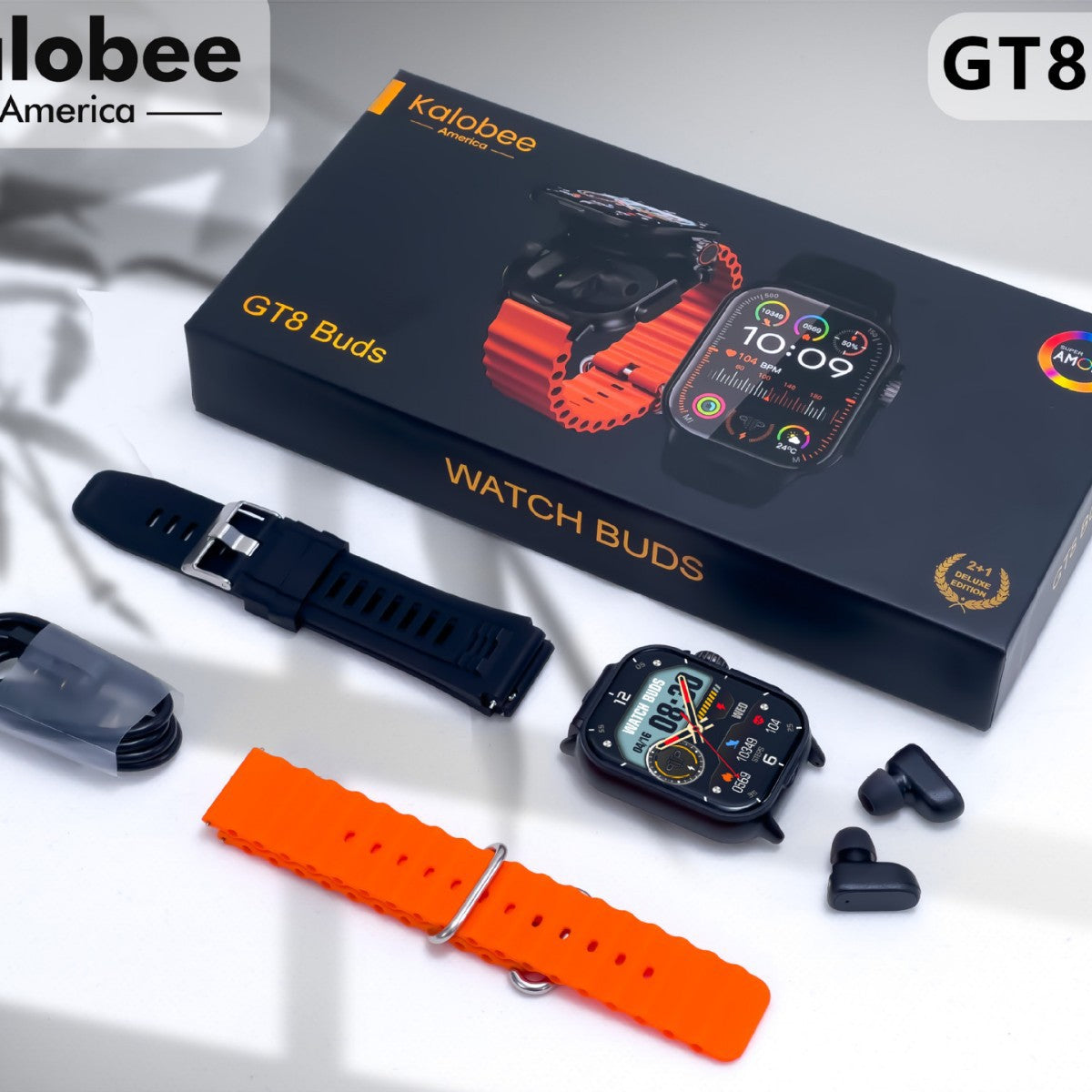 GT8 Pro+ Smart Watch & Earbuds 2-in-1