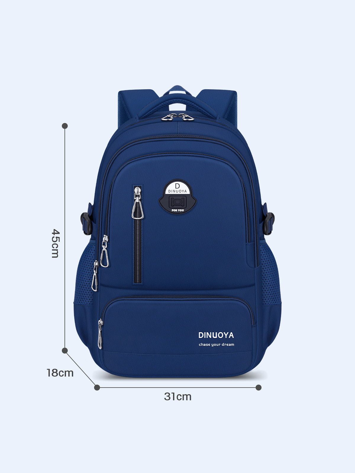 Pure Color Lightweight Student Backpack