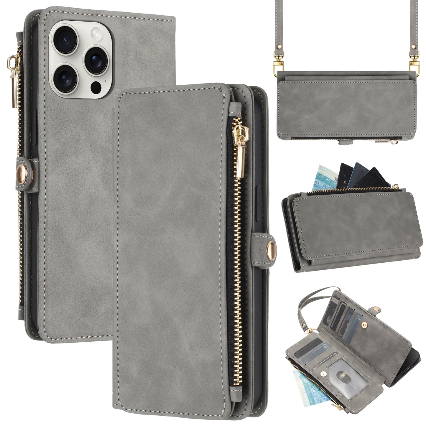 SmartSleeve 2-in-1 Leather Wallet iPhone Case