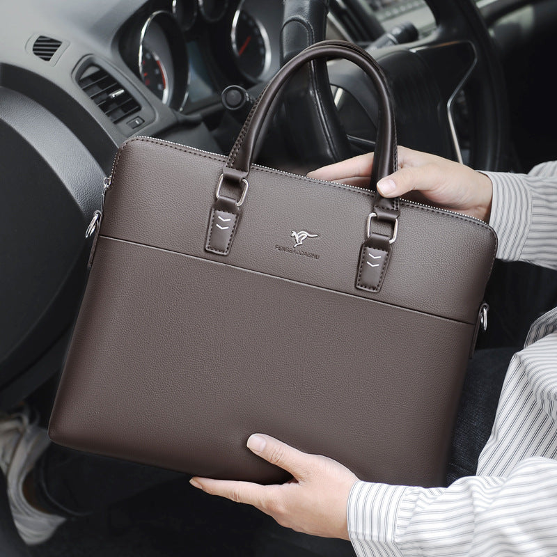 Classic PU Leather Briefcase
