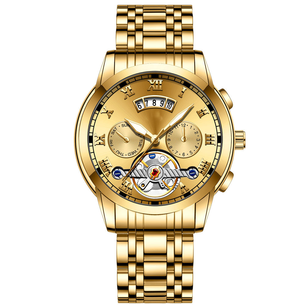 SteelHorizon Stainless Steel Waterproof Watch Men