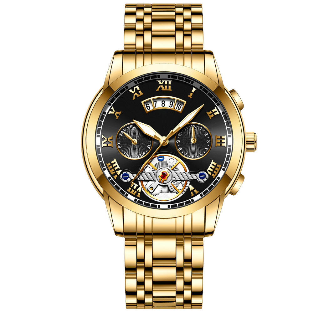 SteelHorizon Stainless Steel Waterproof Watch Men