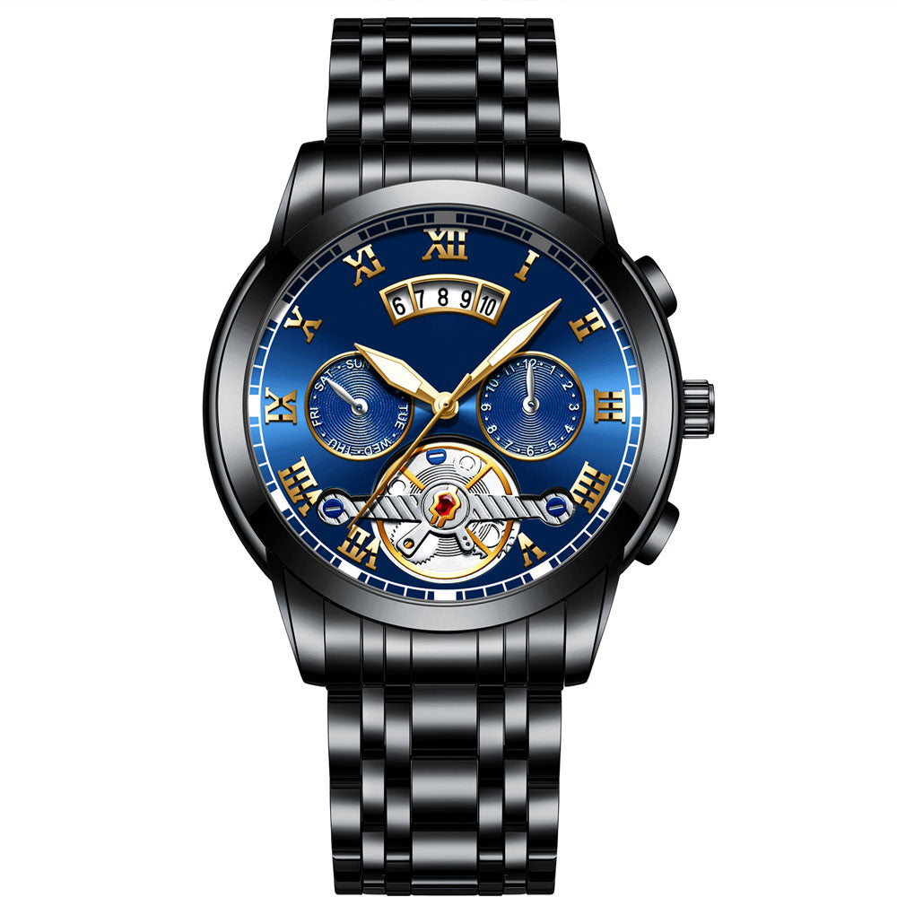 SteelHorizon Stainless Steel Waterproof Watch Men