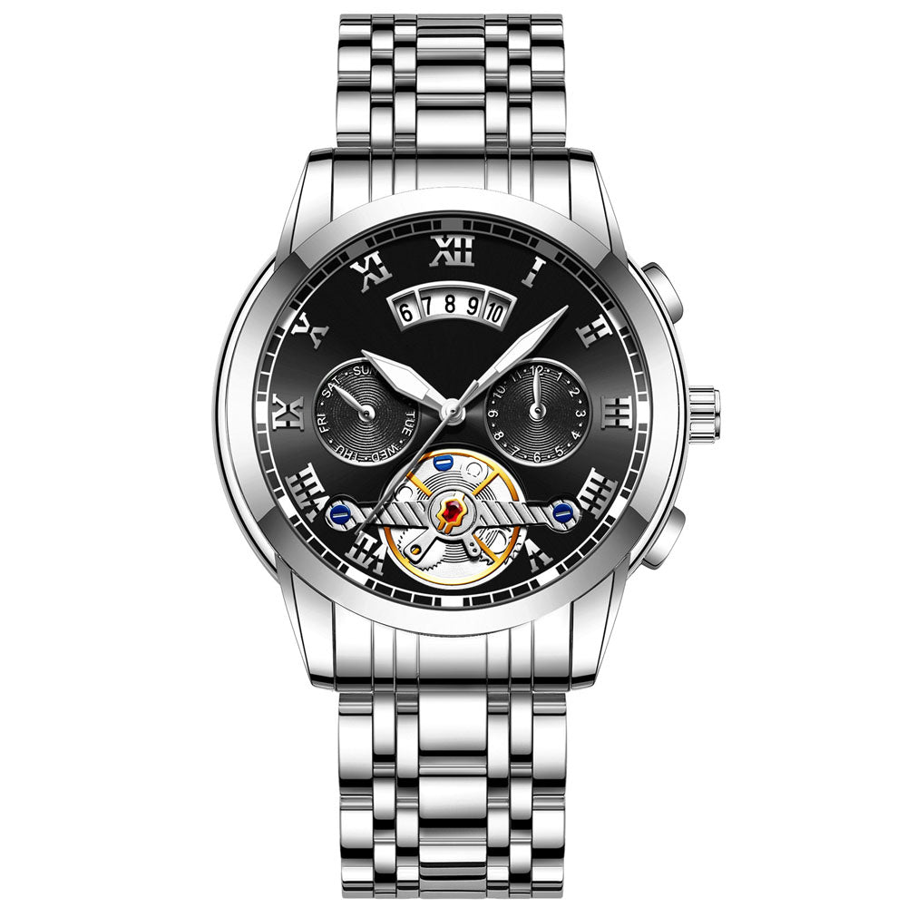 SteelHorizon Stainless Steel Waterproof Watch Men