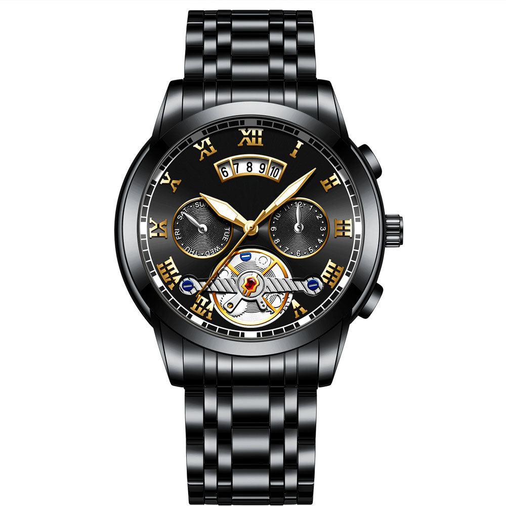 SteelHorizon Stainless Steel Waterproof Watch Men