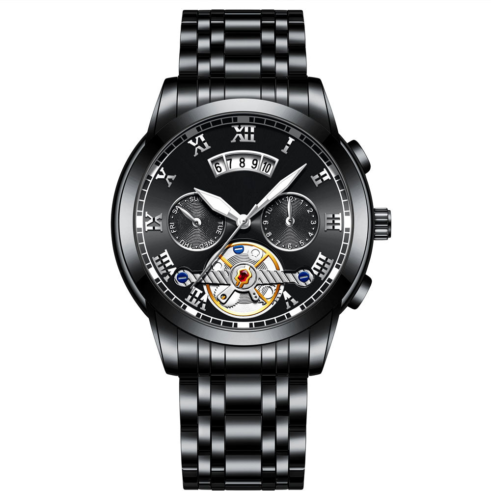 SteelHorizon Stainless Steel Waterproof Watch Men