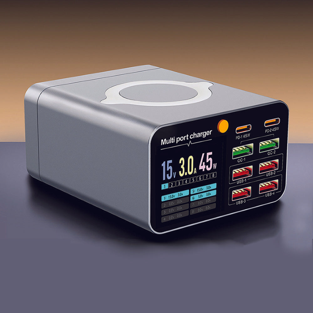 VoltSquad 80W 8-Port Multi-Device Charging Station