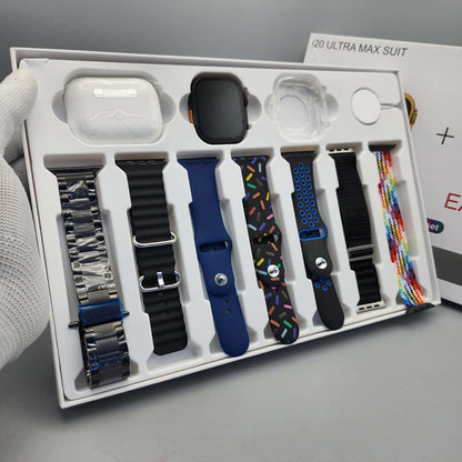 Fusion Series: i20 Ultra Max Smartwatch & Bluetooth Earbuds