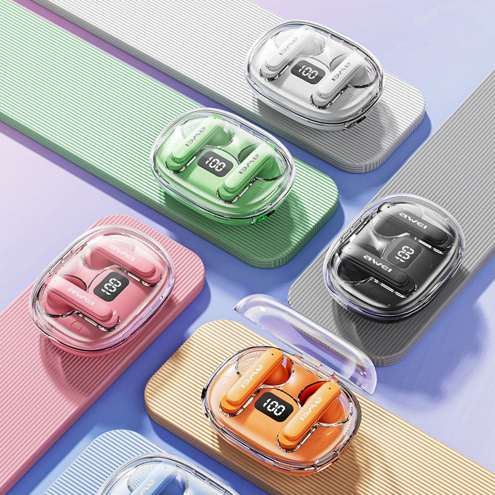 EchoDot Waterproof Transparent Wireless Earbuds