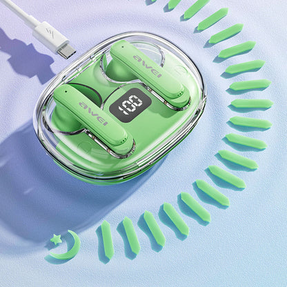 EchoDot Waterproof Transparent Wireless Earbuds