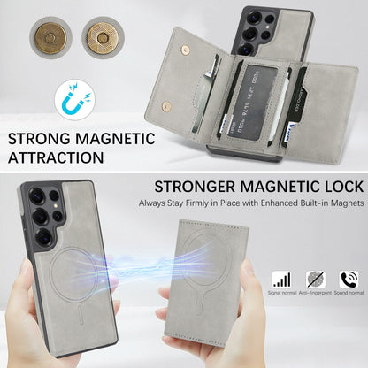 Stylish Magnetic Card Samsung Case