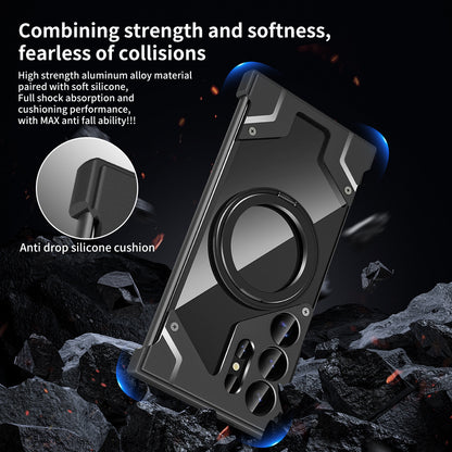 Samsung Ultra Magnetic Case with Rotating Kickstand & Corner Protection