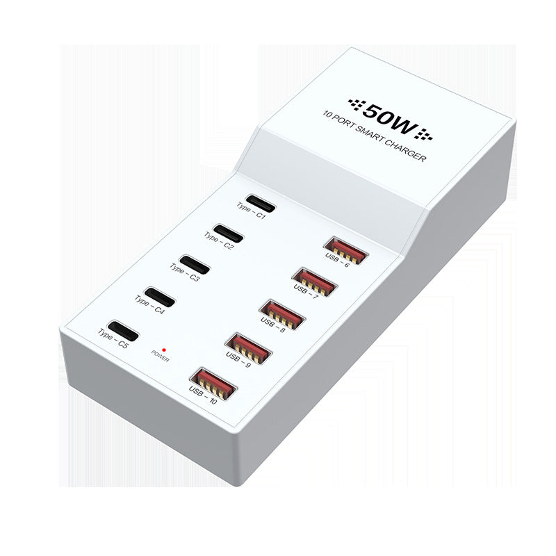 PowerHive 50W 10-Port Smart Charger