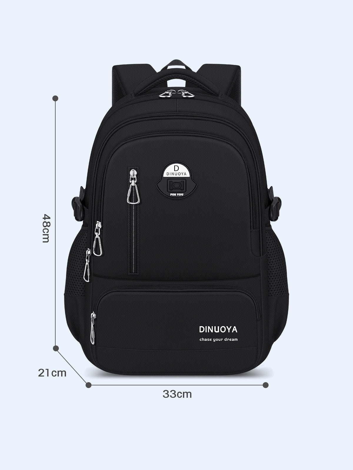 Pure Color Lightweight Student Backpack