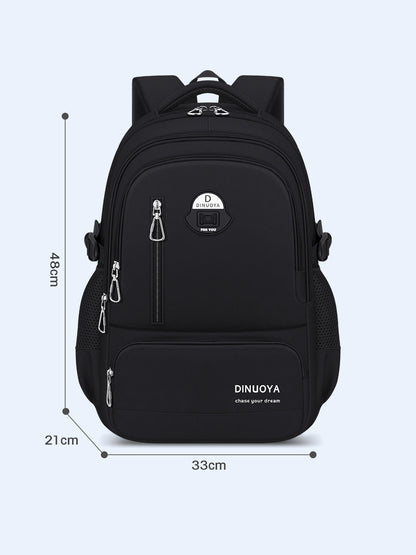 Pure Color Lightweight Student Backpack