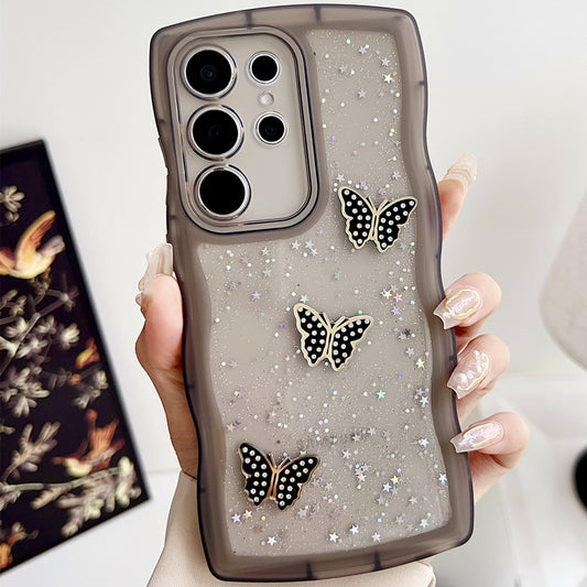 GlitterEpoxy Butterfly Samsung Case