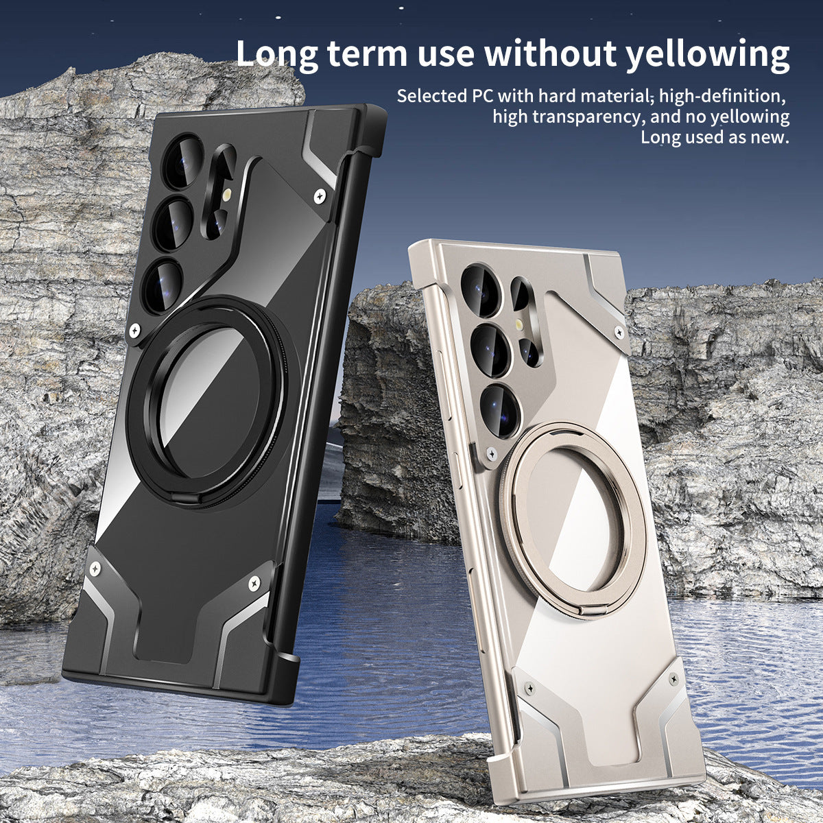 Samsung Ultra Magnetic Case with Rotating Kickstand & Corner Protection