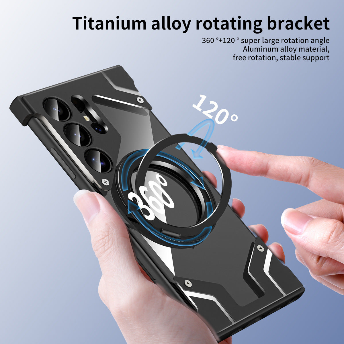 Samsung Ultra Magnetic Case with Rotating Kickstand & Corner Protection