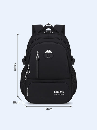 Pure Color Lightweight Student Backpack