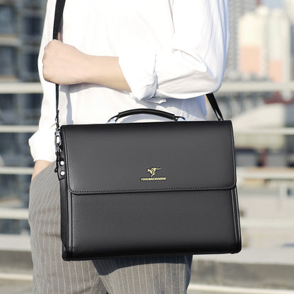Professional Leather Commuter Briefcase