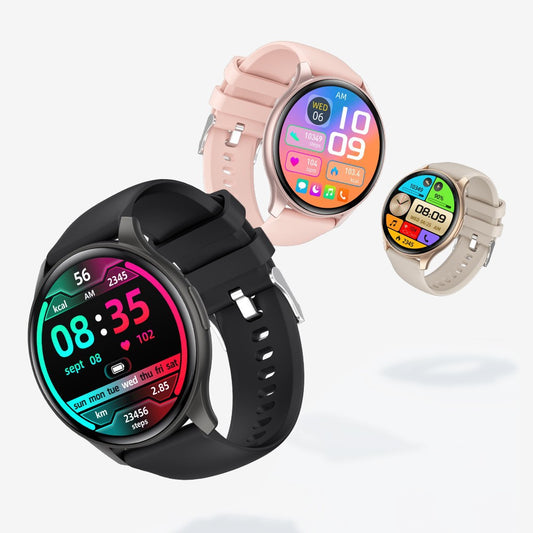 GlowFit Round Smartwatch