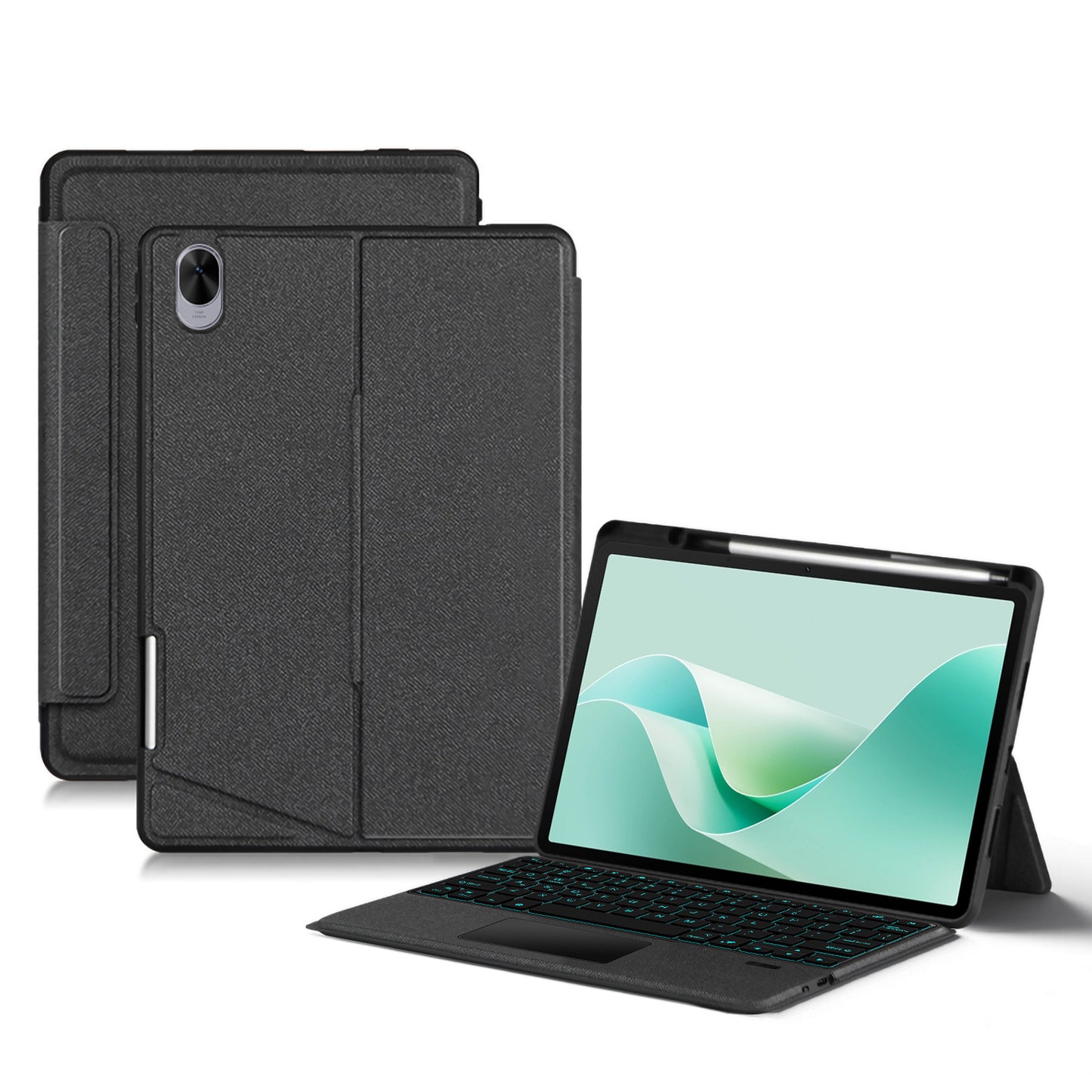 Huawei MatePad 11.5S Magic Keyboard Protective Leather Case with Horizontal & Vertical Stand
