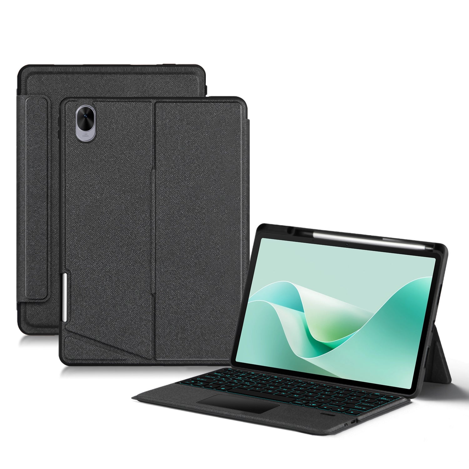 Huawei MatePad 11.5S Magic Keyboard Protective Leather Case with Horizontal & Vertical Stand