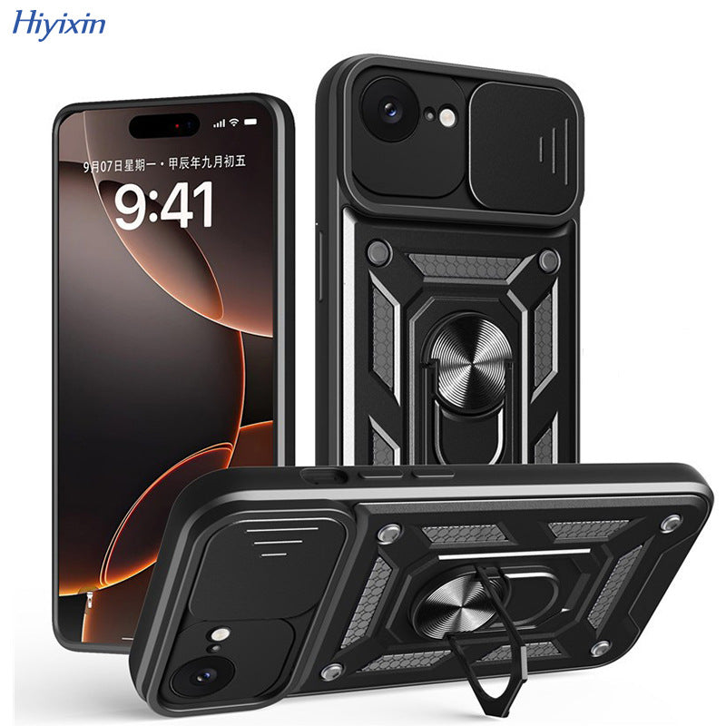 iPhone Pro Max Sergeant Ring Holder Case  Shunjia Push Window Protective Cover