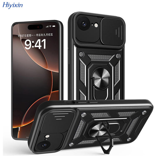 iPhone Pro Max Sergeant Ring Holder Case  Shunjia Push Window Protective Cover