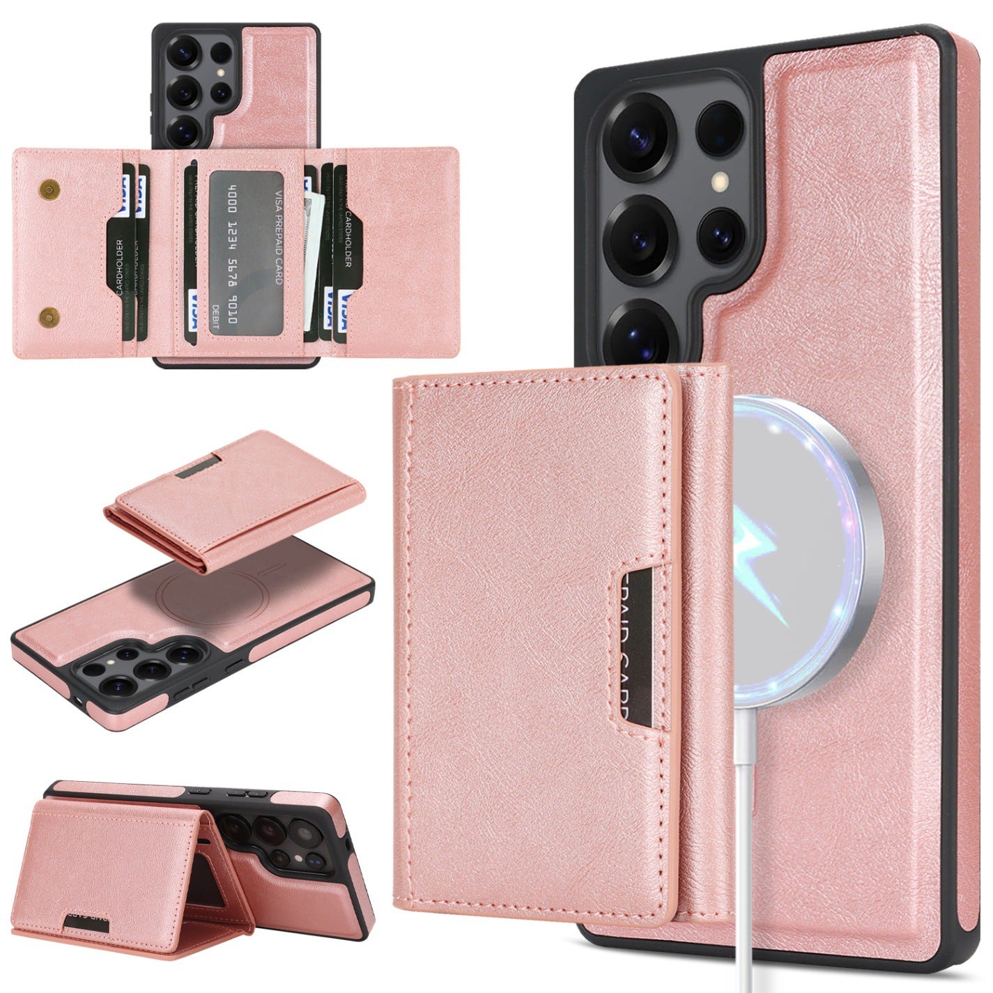 Stylish Magnetic Card Samsung Case
