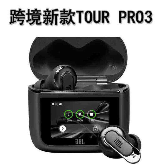 Tour Pro3 True Wireless Bluetooth Earbuds  LED Display, Noise Cancelling