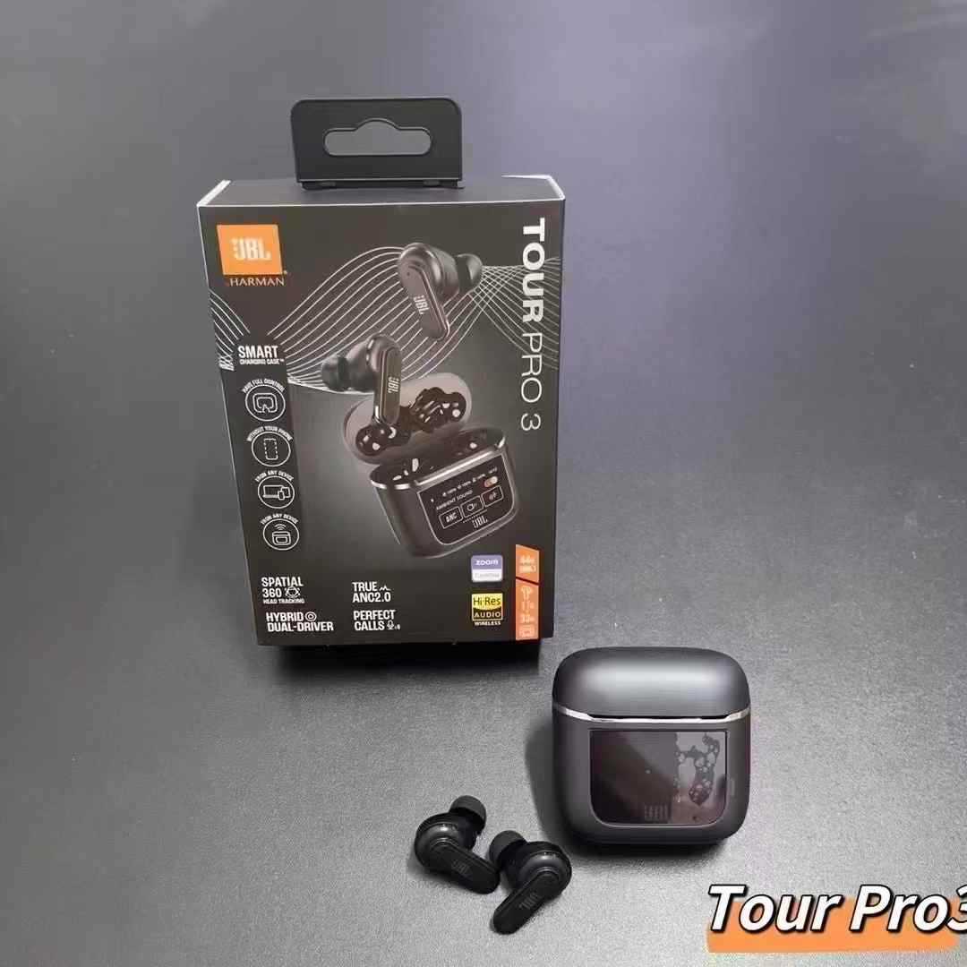 Tour Pro3 True Wireless Bluetooth Earbuds  LED Display, Noise Cancelling