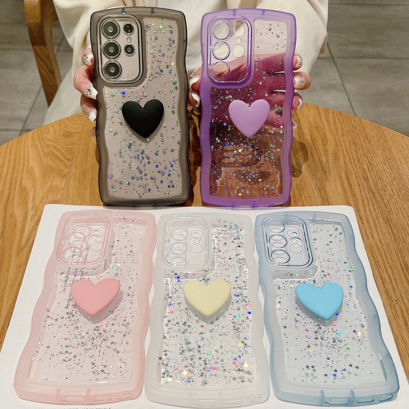 GlitterGrip Clear Samsung Case