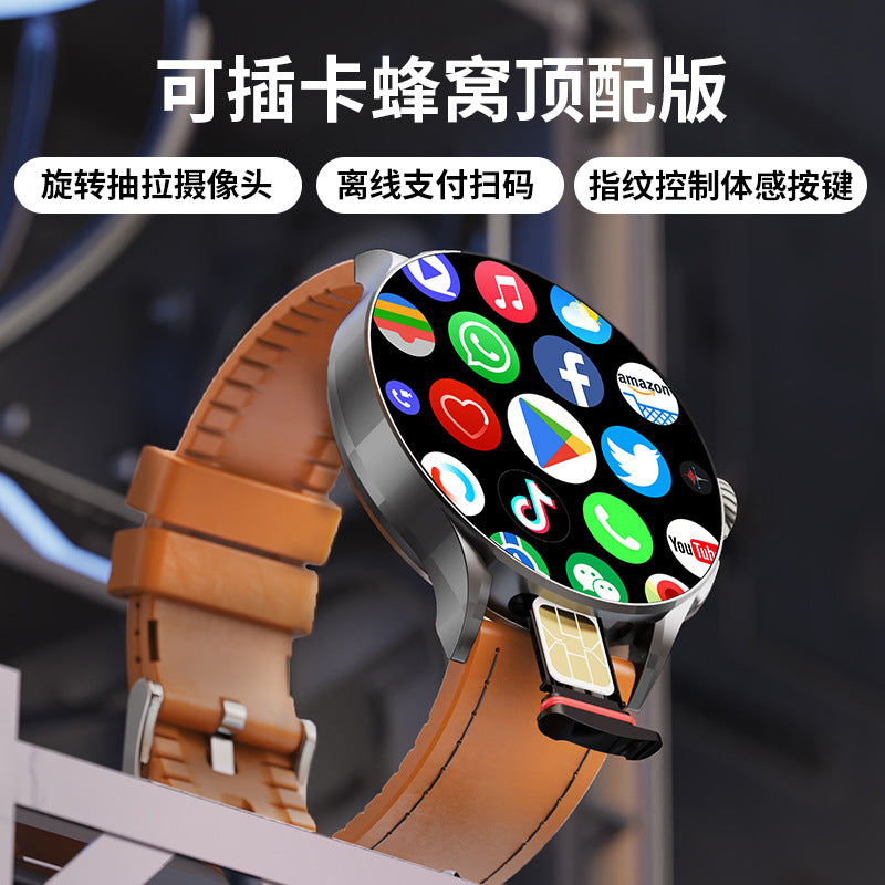 GT200 4G Smart Watch – 1.75" Rotating Camera, SIM Card, Full Netcom Android System