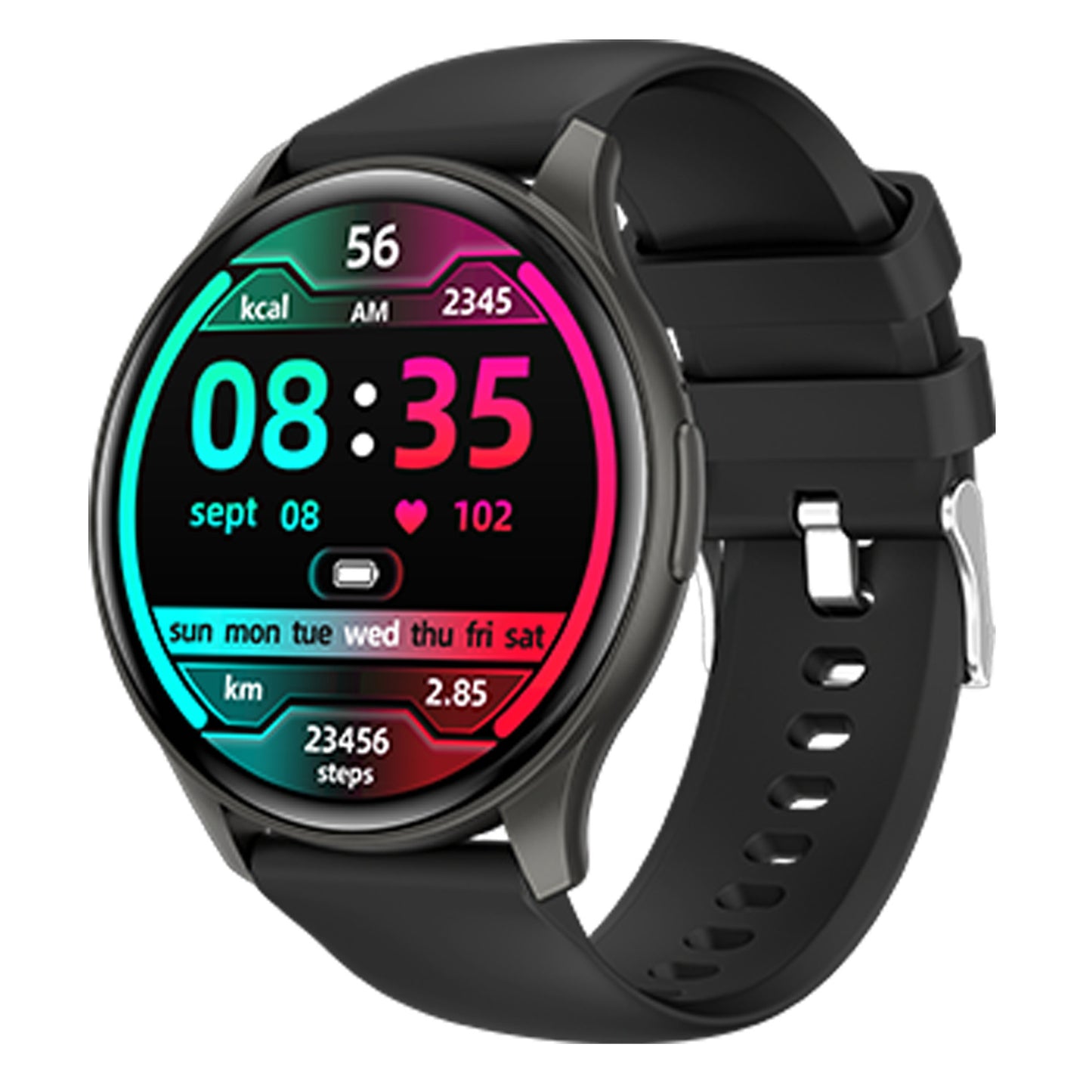 GlowFit Round Smartwatch