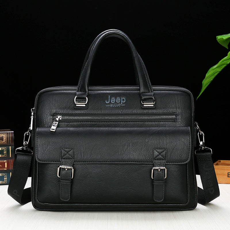 Jeep Mens Large-Capacity Fashion Business Briefcase