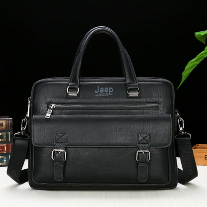 Jeep Mens Large-Capacity Fashion Business Briefcase