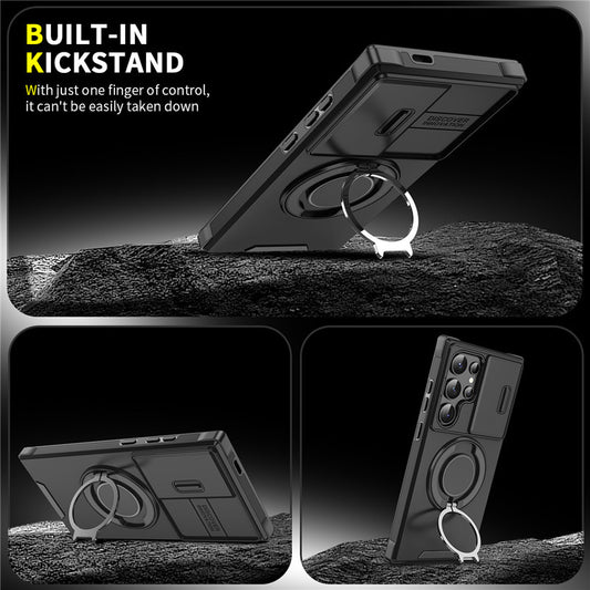 Samsung Lingke Push Window Case with Swivel Bracket
