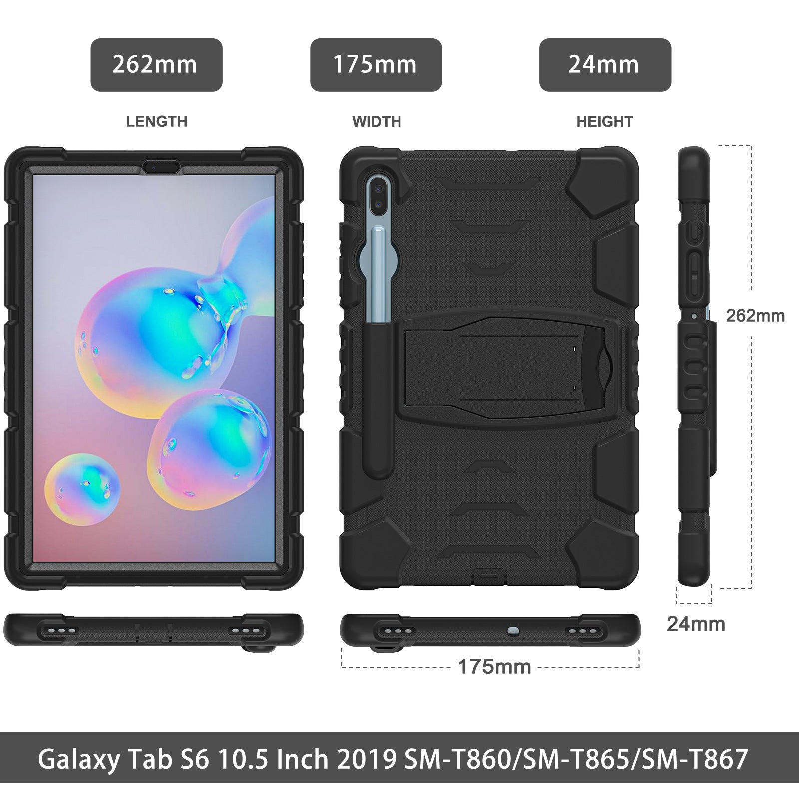 Samsung Tab S6 10.5" (2019) T860/T865/T867 Anti-Slip Stand Case
