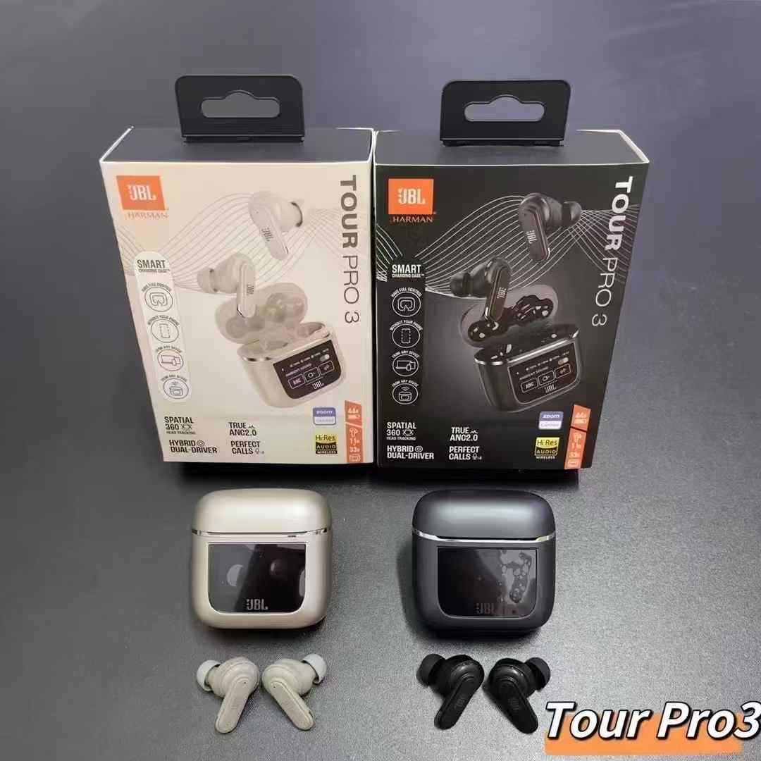 Tour Pro3 True Wireless Bluetooth Earbuds  LED Display, Noise Cancelling