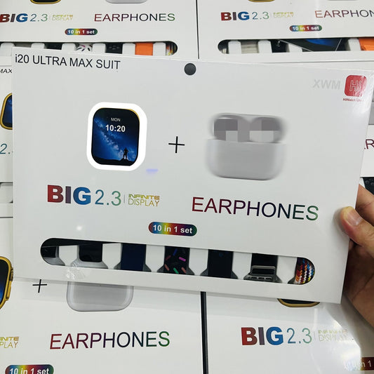 Fusion Series: i20 Ultra Max Smartwatch & Bluetooth Earbuds