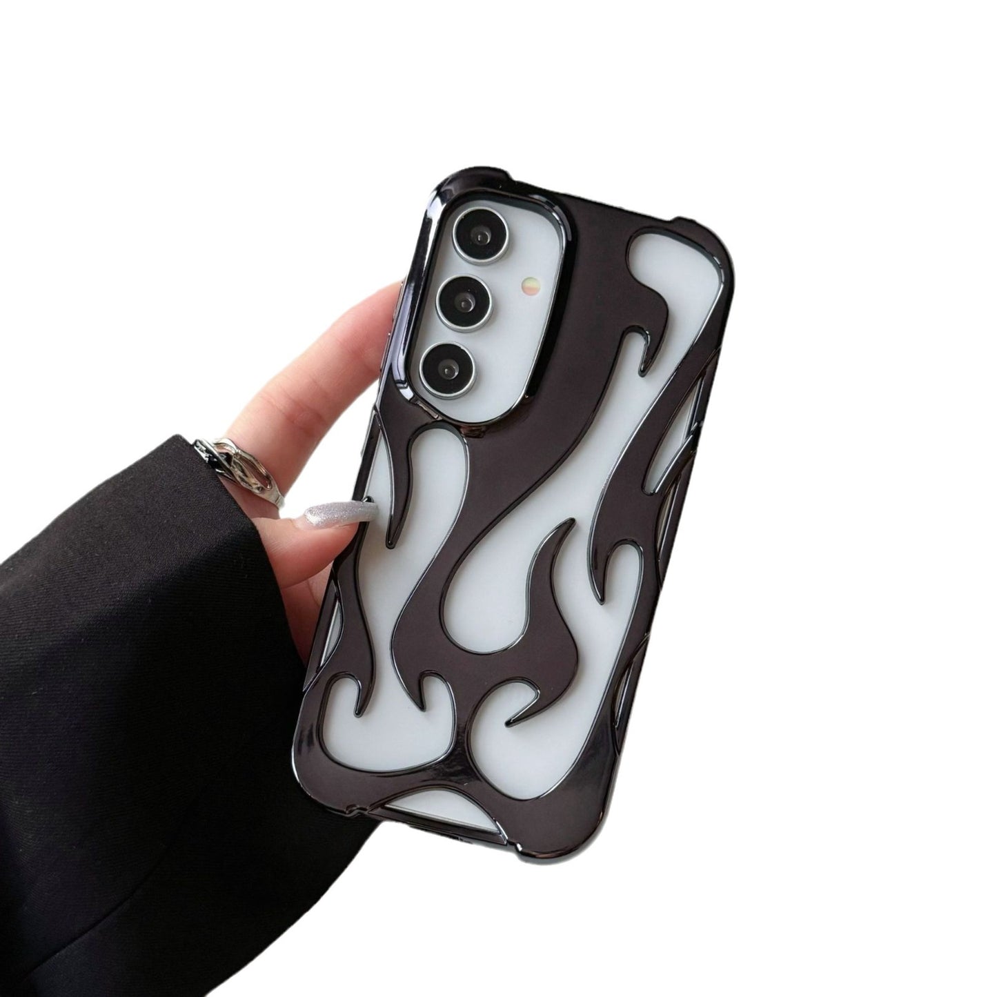 Electroplated Hollow Flame Case  Samsung S25 Ultra / A16 / S23